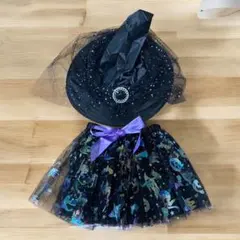 ハロウィン コスプレ衣装 コスチュー 帽子　スカート　パーティー ブラック