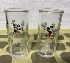 ミッキーマウス ミニーマウス グラス 2個セット