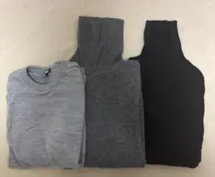 【値下げ】UNIQLO メリノウール　カシミヤ　ニットセット