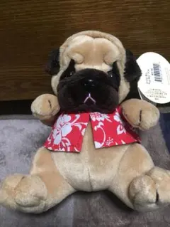犬 パグ ぬいぐるみ アロハシャツ