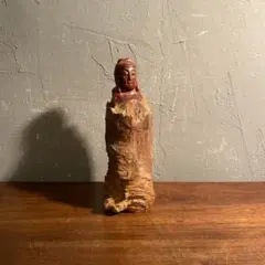 讃岐一刀彫り 観音象 木彫置物 オブジェ 骨董品 コレクション インテリア