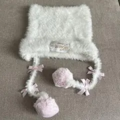 マリーちゃん　ニットキャップ　ホワイト