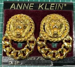 お値下げしました！ ANNE KLEIN ライオンモチーフ クリップイヤリングのサムネイル