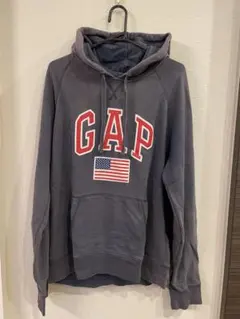 【GAP】ロゴパーカー ネイビー（USAフラッグデザイン）
