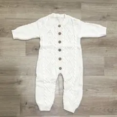 【送料込み】新品未使用　ニットカバーオール