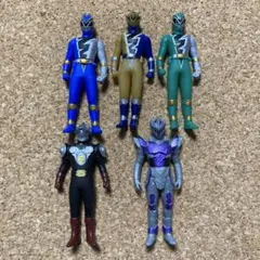 リュウソウジャー　食玩ソフビセット　5体