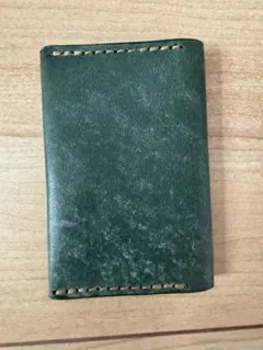 DAYSART グリーンレザーコンパクト財布