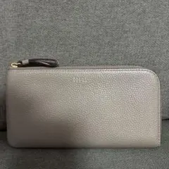 PELLE BORSA L字ファスナー長財布 グレージュのサムネイル