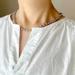 新品 ボール チェーン ネックレス６mm シルバー サージカルステンレス