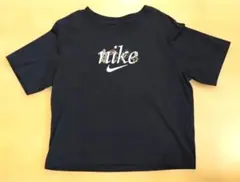 Nike 花柄ロゴ Tシャツ M ネイビー