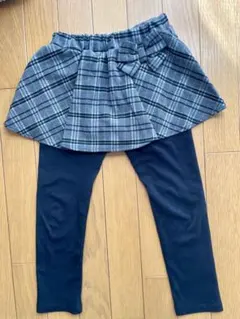 スラップスリップ　チェック柄スカンツ 120