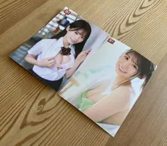 限定販售 未步なな 生寫真 L版×2張 全新 寫真女星 S1 週刊Playboy