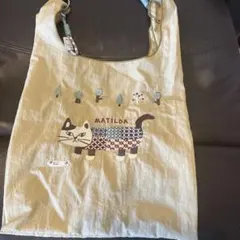 刺繍エコバッグMATILDAマチルダさんエコバッグ