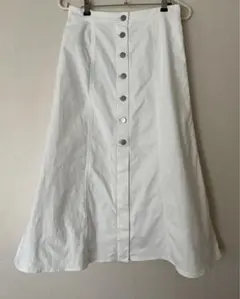 ユニクロレディースデニムロングフレアスカート