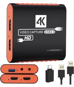 キャプチャーボード Switch対応 4K パススルー HDMI USB3.0