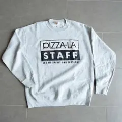 00s PIZZA-LA STAFFスウェット L メキシコ製