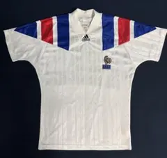 90s adidas フランス代表 ユニフォーム ＃6 ジョルカエフ O(XL) - メルカリ
