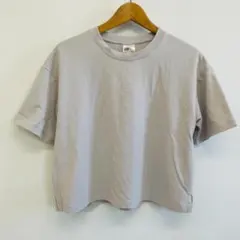 【H&M】レディース半袖Tシャツ　ライトグレー　Sサイズのサムネイル