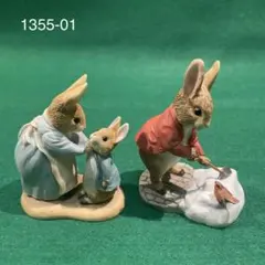 ピーターラビット】カトンテール&ジョセフィン・バニー 置物 ☆新品 No