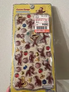 キ*♡様 おさるのジョージ　プチドロップステッカー　カミオジャパン　国内正規品