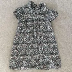 オ*】様 美品☆センスオブワンダー　リバティプリント　半袖ワンピース　110