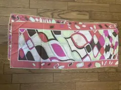 【EMILIO PUCCI】スカーフ（ピンク、オレンジ、白、ブラウン、緑）