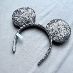 ミッキーマウス型カチューシャ シルバー