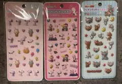 スヌーピー　トムとジェリー　ぷくぷくシール　3点セット