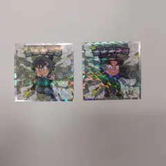 忍たまビックリマンチョコシール　食満留三郎＆潮江文次郎　2枚セット