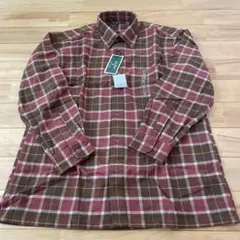 Peter Scott カシミヤ混紡 チェック柄シャツ Lサイズ