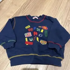 mikihouse ネイビー トレーナー 80