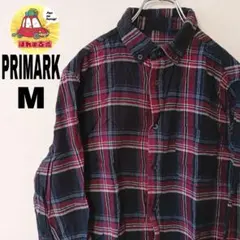 USA古着 PRIMARK ネルシャツ M ブラック　レッド　チェックのサムネイル