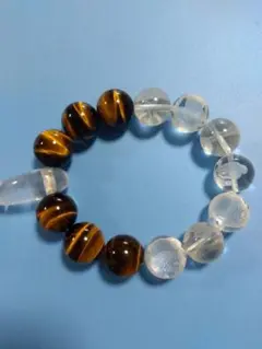パワーストーン　水晶、タイガーアイ　大玉１６ミリ