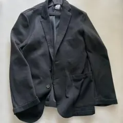 ストレッチのきいたスーツセットアップ　ブラック テーラードジャケット
