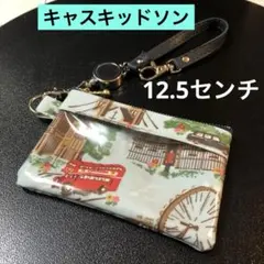 ☆大きめ！キャスキッドソンICパスケースキーリール付き付きラミネート