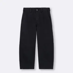 バレルレッグ ワークパンツ ブラック GU Sサイズのサムネイル