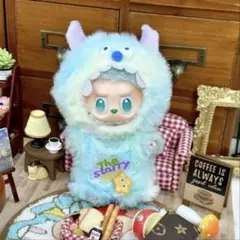 ラフフ用モンスター風着せ替え服 水色3セット