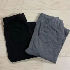 ユニクロ／レギンスパンツ 2枚セット（10分丈）