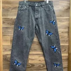 【CRAWLING DEATH】butterfly denim jeansのサムネイル