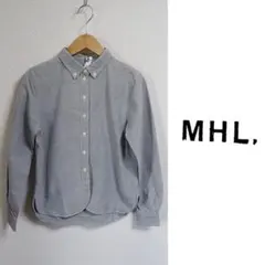 ★送料無料匿名発送★美品★MHL.★長袖コットンシャツ★マーガレットハウエル