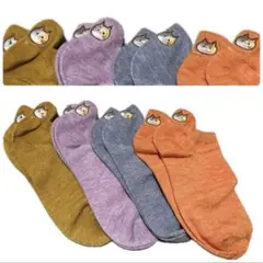 【新品未使用】レディース アンクルソックス 猫 可愛い くるぶしソックス