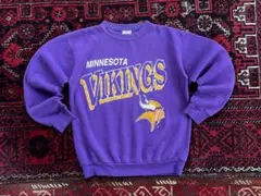 Tultex 90's アメリカ製 NFL バイキングス スウェット パープル