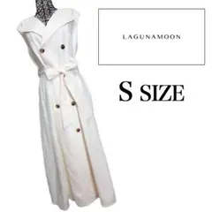 【未使用近い】LAGUNAMOON☆ノースリーブ☆トレンチ風ワンピース☆Sサイズ