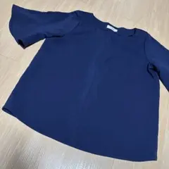 CLOSSH ネイビー 五分袖シャツ　トップス