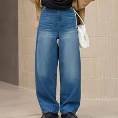 当日発送THE CRAFT CREW PRODUCTS ワイドストレートデニムL