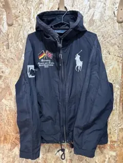 希少 00s ポロ ラルフローレン ドイツ代表 012 マウンテンパーカー 黒