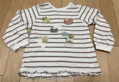 petit main ストライプ柄 長袖カットソー 100cm