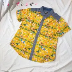 キューブシュガー 半袖ブラウス シャツ 総柄 花柄のサムネイル