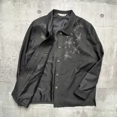 vintage 00s 花柄刺繍 デニム調 ジャケット ノスタルジー フェミニン