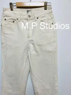 【M.P Studios】裾カットオフ ハイウエスト カラーデニム ウィメンズのサムネイル